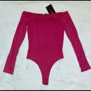 NEW Fashion Nova Body Suit - Magenta